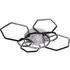 Geometrical 40 inch LED Ceiling Fan Light - Black