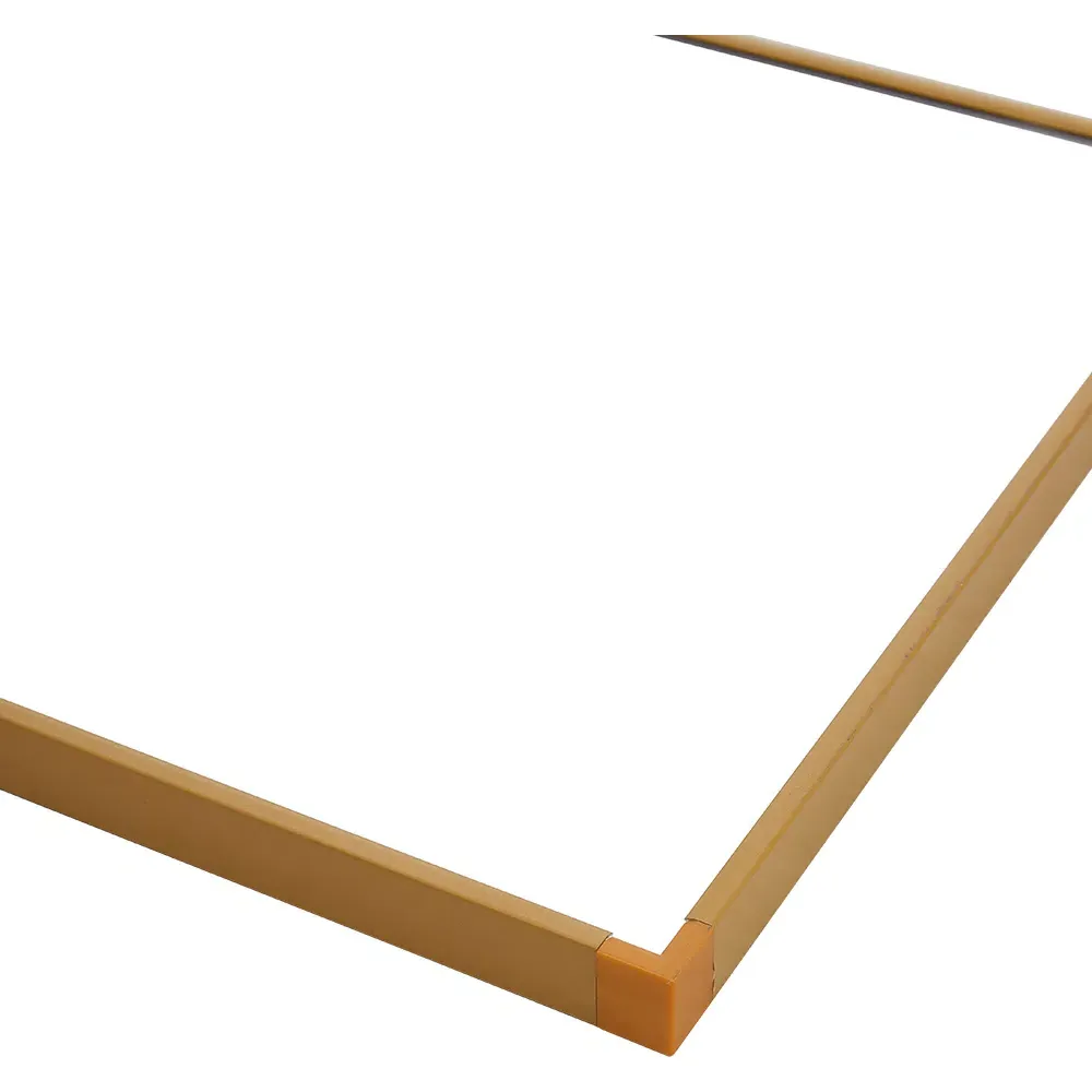 Gold Slim Full Length Wall Mirror 120cm - Cream, Aluminium