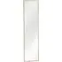 Gold Slim Full Length Wall Mirror 120cm - Cream, Aluminium