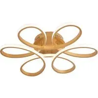 Golden Frame LED Ceiling Light - Gold