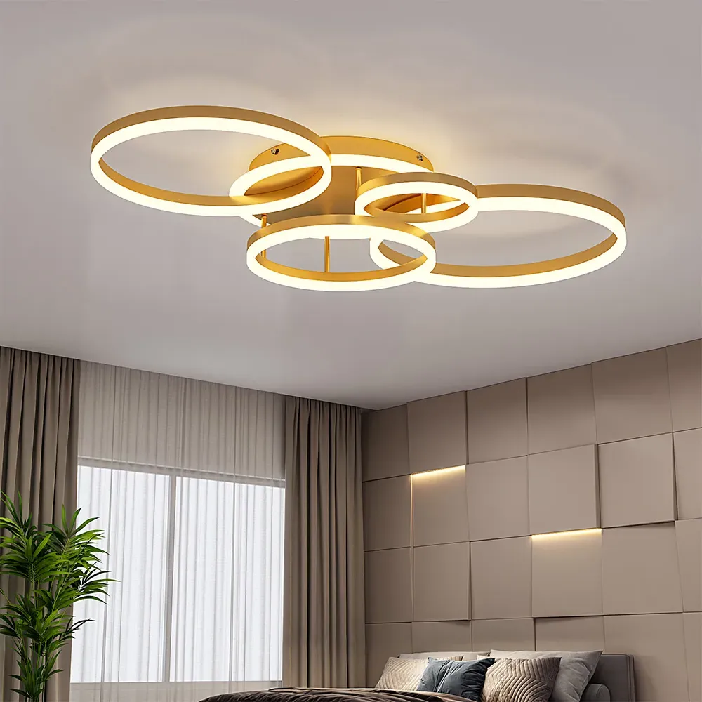 Golden Loops LED Ceiling Light - Gold
