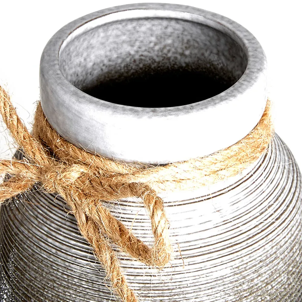 Gradient Ceramic Flower Vase - Grey