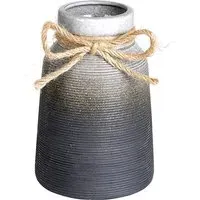 Gradient Ceramic Flower Vase - Grey
