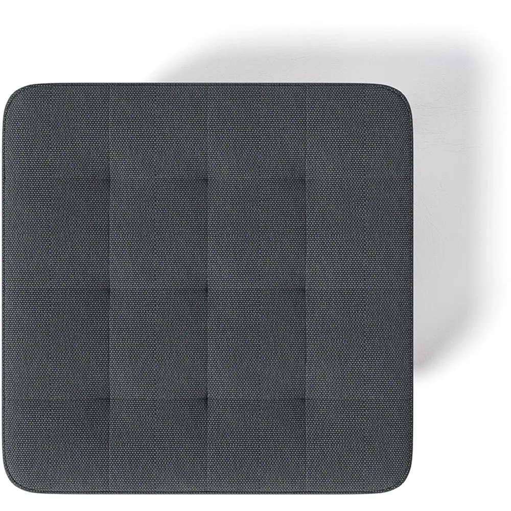 Grey Linen Footstool - Grey, Linen