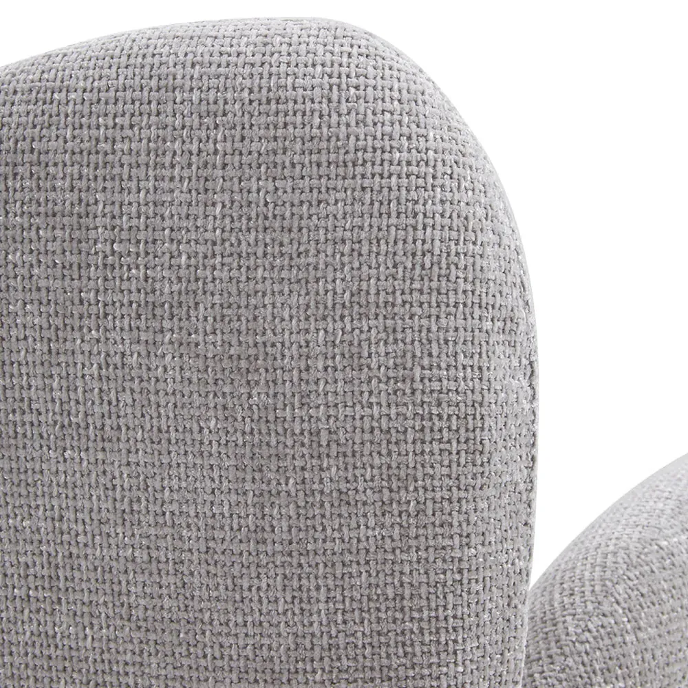 High Back Swivel Accent Chair - Grey, Chenille