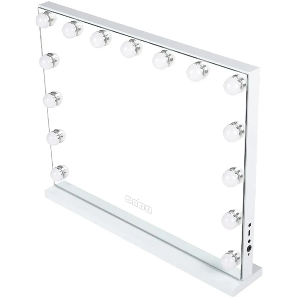 Hollywood LED Vanity Mirror with Smart Screen - White