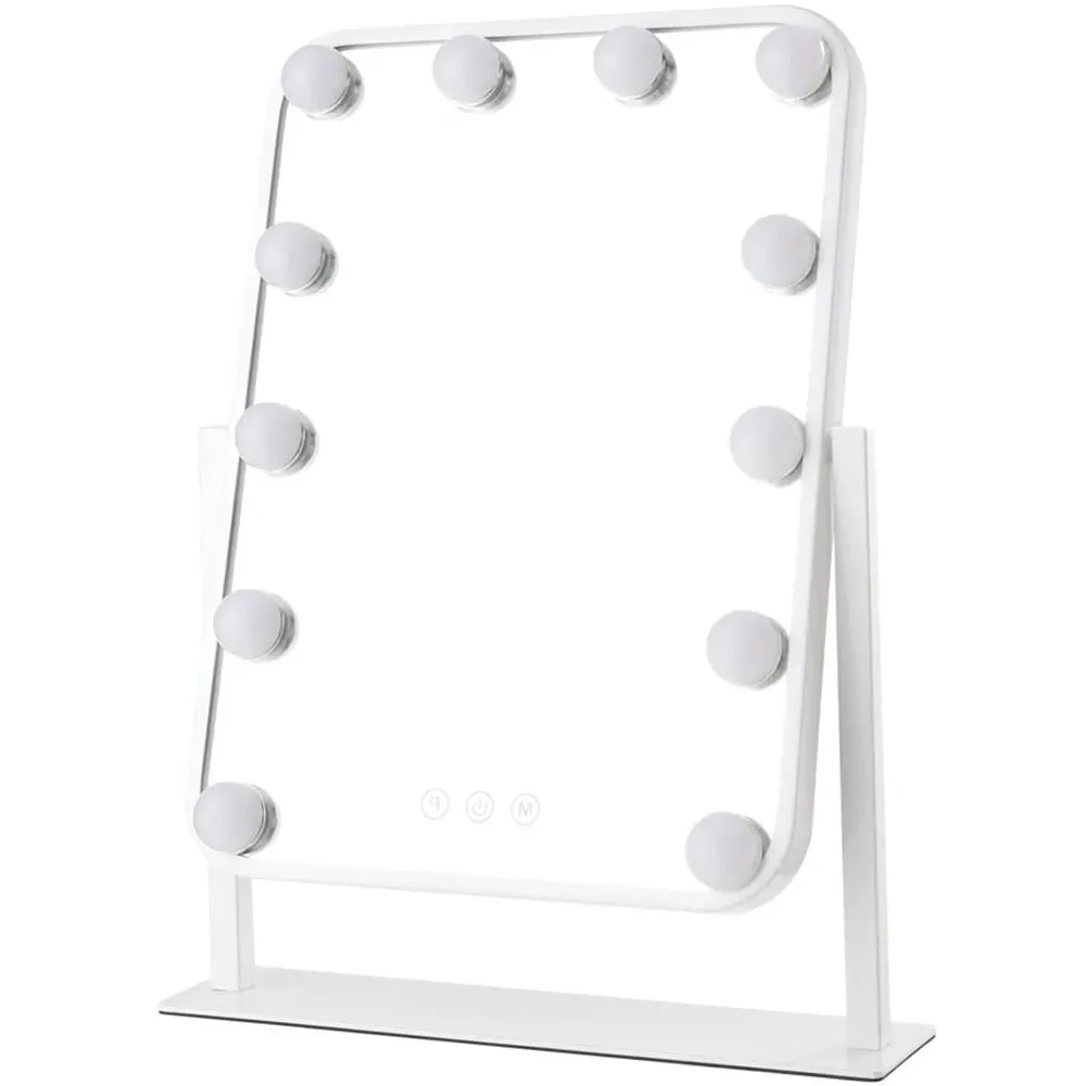 Hollywood LED Vanity Mirror with Touch Control - White