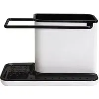 Kitchen Sink Caddy Organiser with Drip Tray - Black