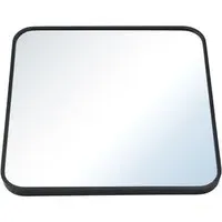 Large Square Wall Mirror - Black, Aluminium Alloy