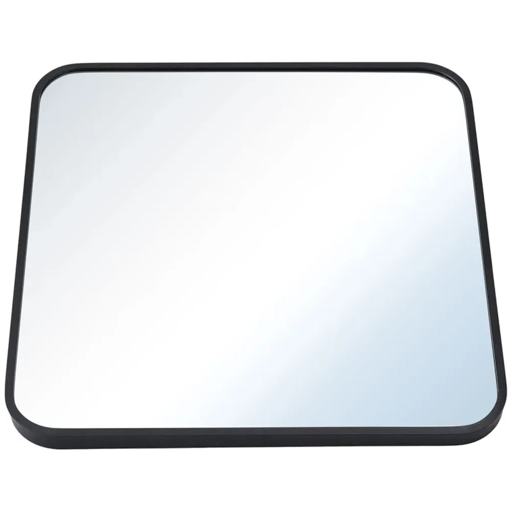 Large Square Wall Mirror - Black, Aluminium Alloy image