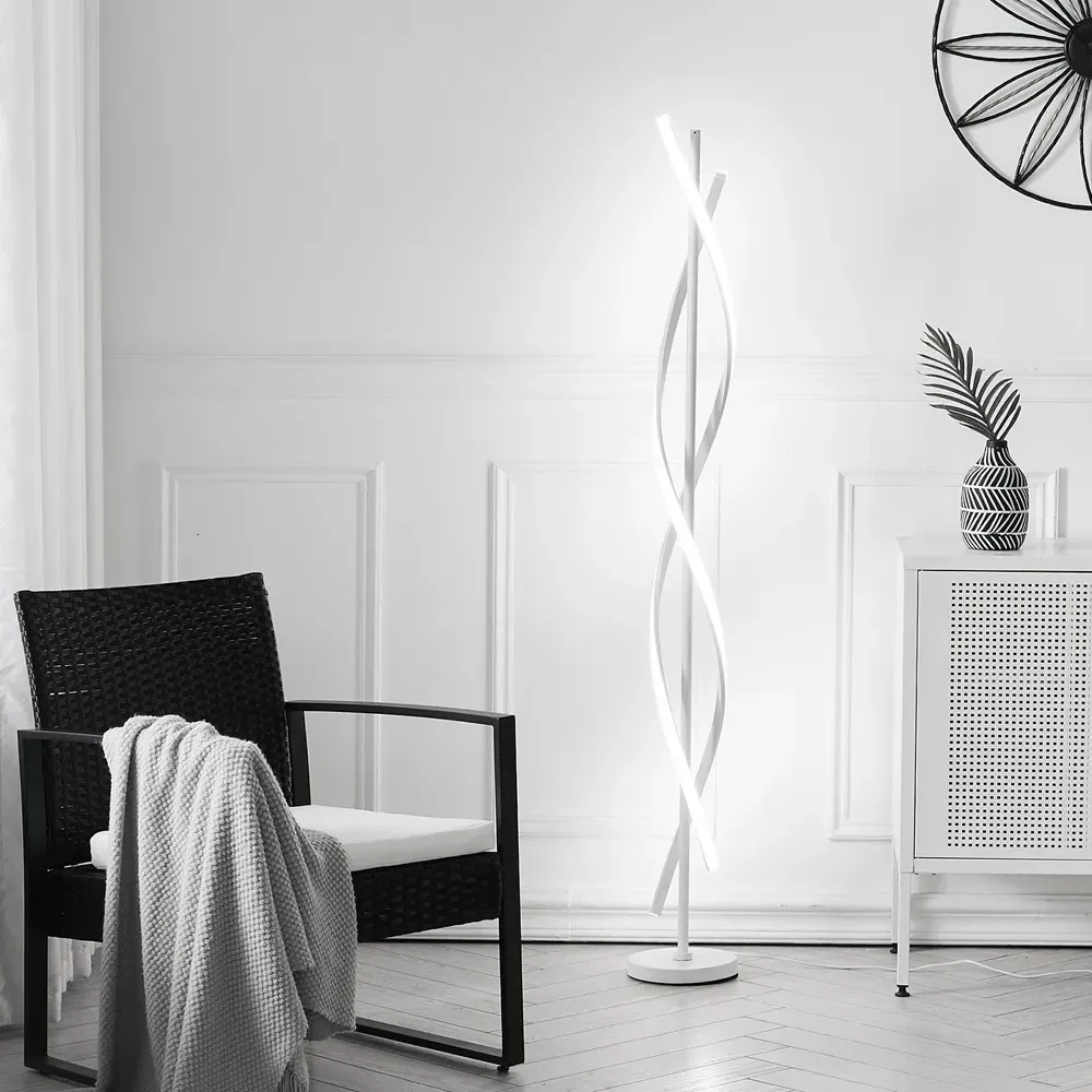 LED Floor Lamp - White, Aluminium