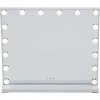 LED Makeup Vanity Mirror with Smart Sensor Screen - White