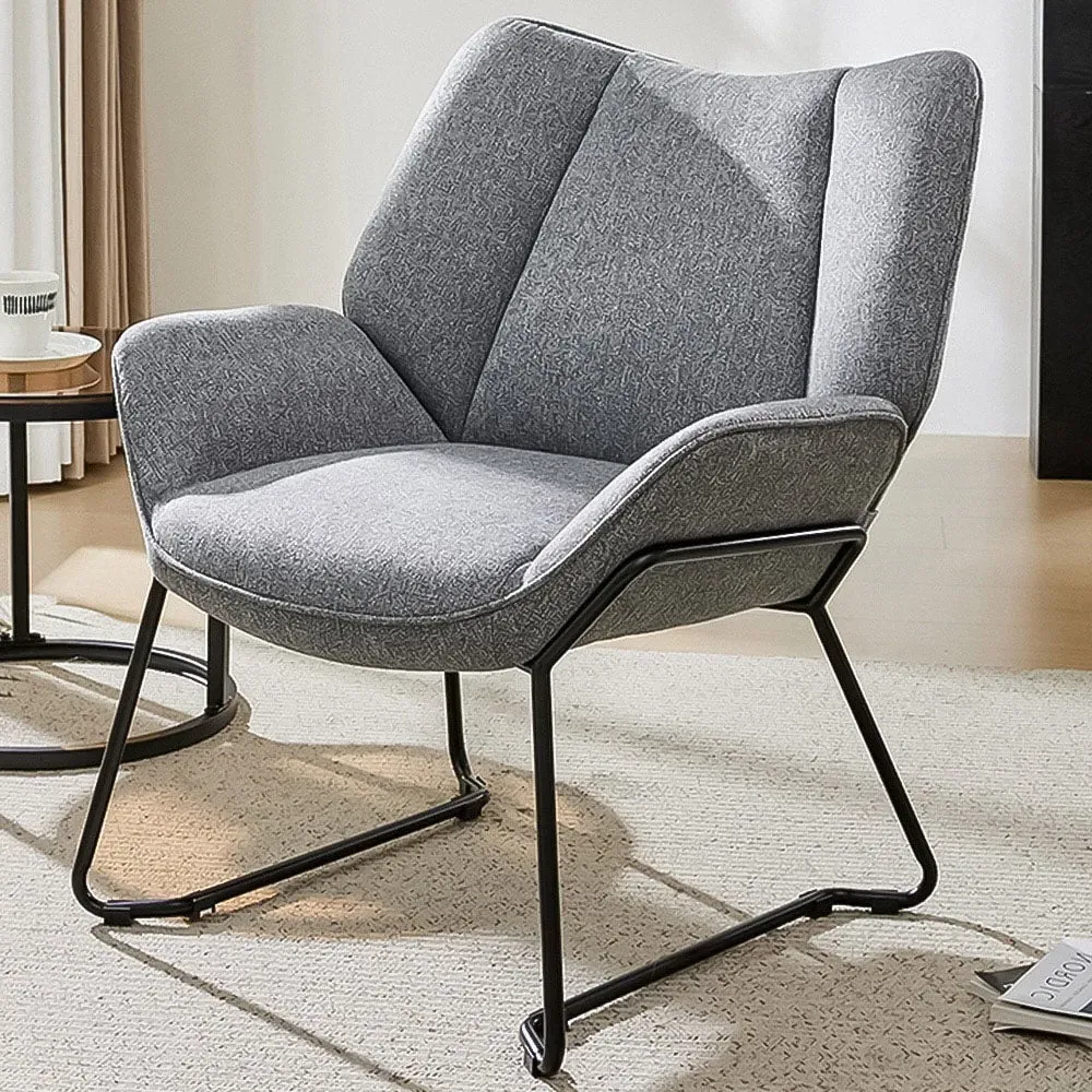 Linen Armchair - Grey image