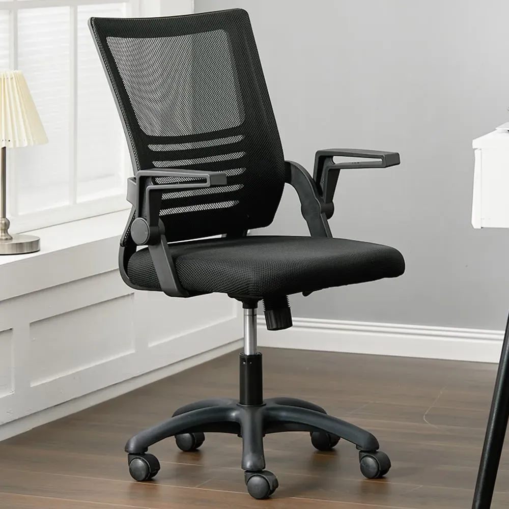 Mesh Swivel Office Chair - Black image