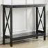 Narrow Wooden Side Table - Black