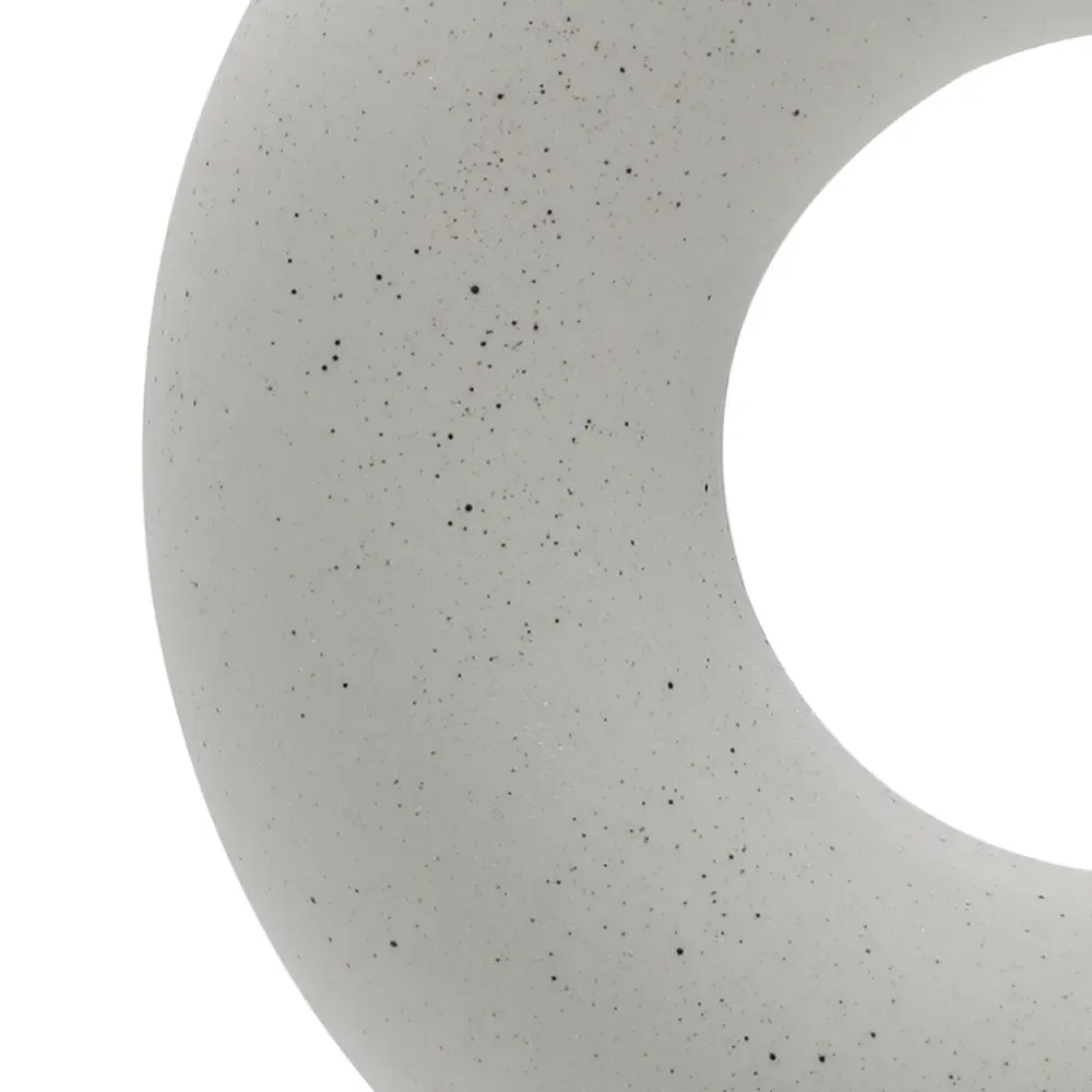 Nordic Style Round Ceramic Vase - White