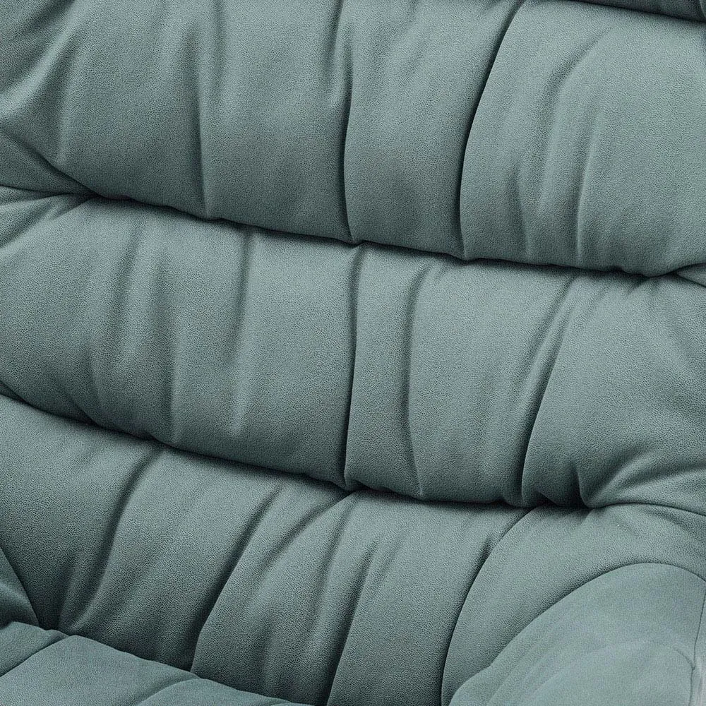 Nordic Wooden Rocking Chair - Blue