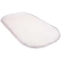 Oval Super Soft Shaggy Rug - White, Faux Sheepskin