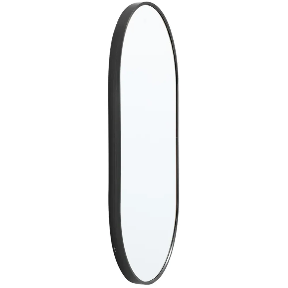 Oval Wall Mirror - Black