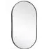 Oval Wall Mirror - Black