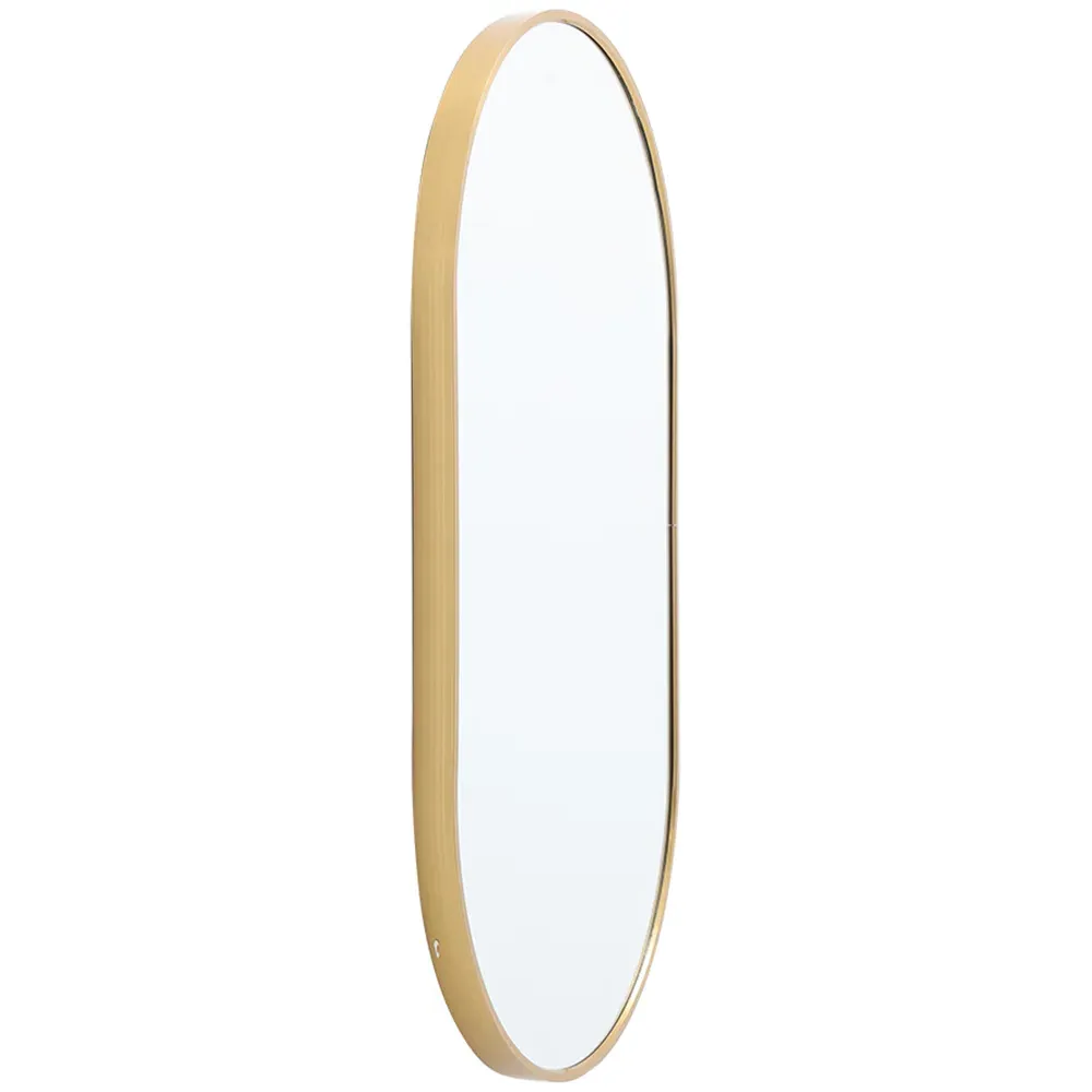 Oval Wall Mount Vanity Mirror - Metal Frame