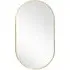 Oval Wall Mount Vanity Mirror - Metal Frame