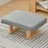 Padded Rocking Footstool - Grey, Linen