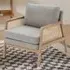 Rattan Armchair - Grey