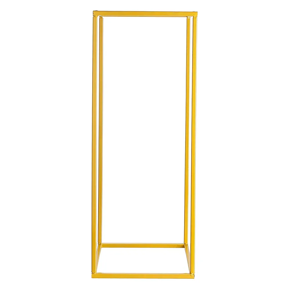 Rectangular Flower Stand Pedestal - Gold