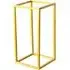 Rectangular Metal Flower Stand Pedestal Rack - Gold