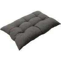 Rectangular Tufted Seat Cushion - Dark Grey, Polyester