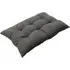 Rectangular Tufted Seat Cushion - Dark Grey, Polyester