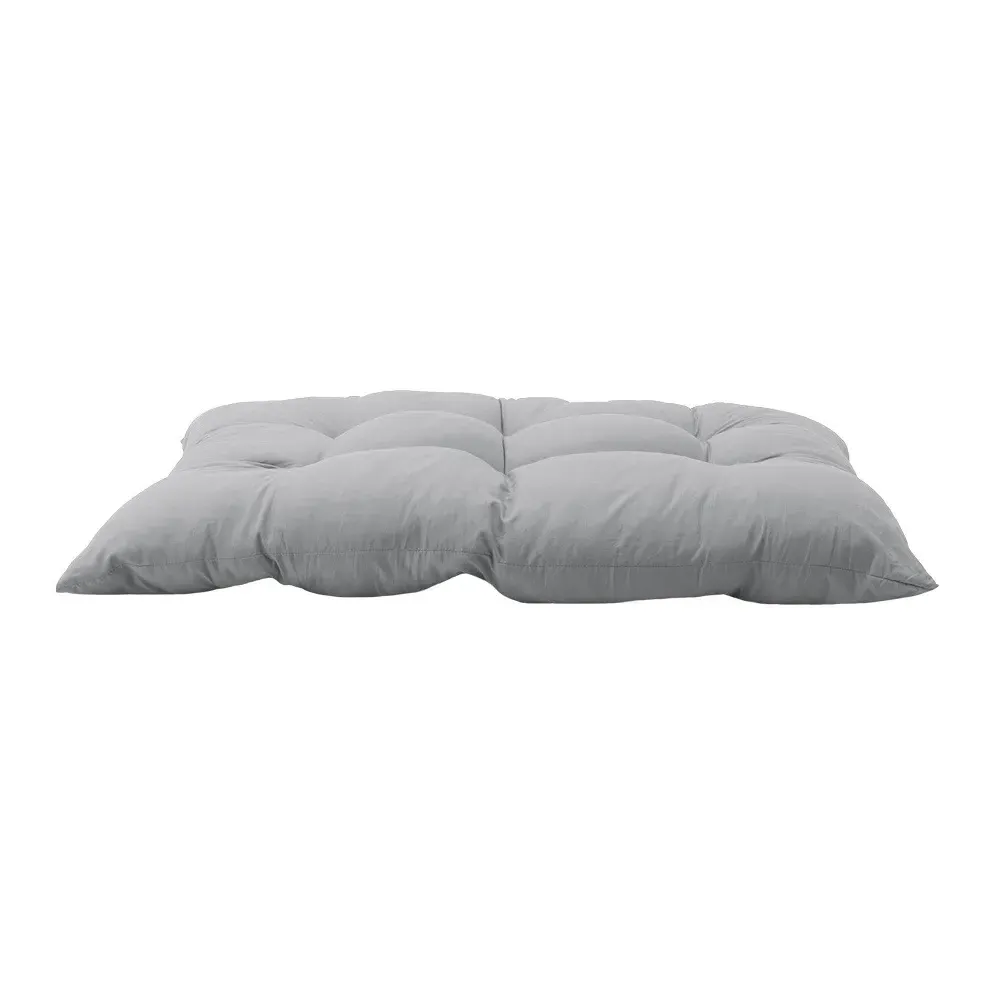 Rectangular Tufted Seat Cushion - Light Grey, Polyester