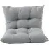 Rectangular Tufted Seat Cushion - Light Grey, Polyester