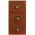Retro Wooden Desktop Drawer Organiser Box - Brown
