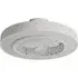 Round LED Ceiling Fan Light - White, Acrylic