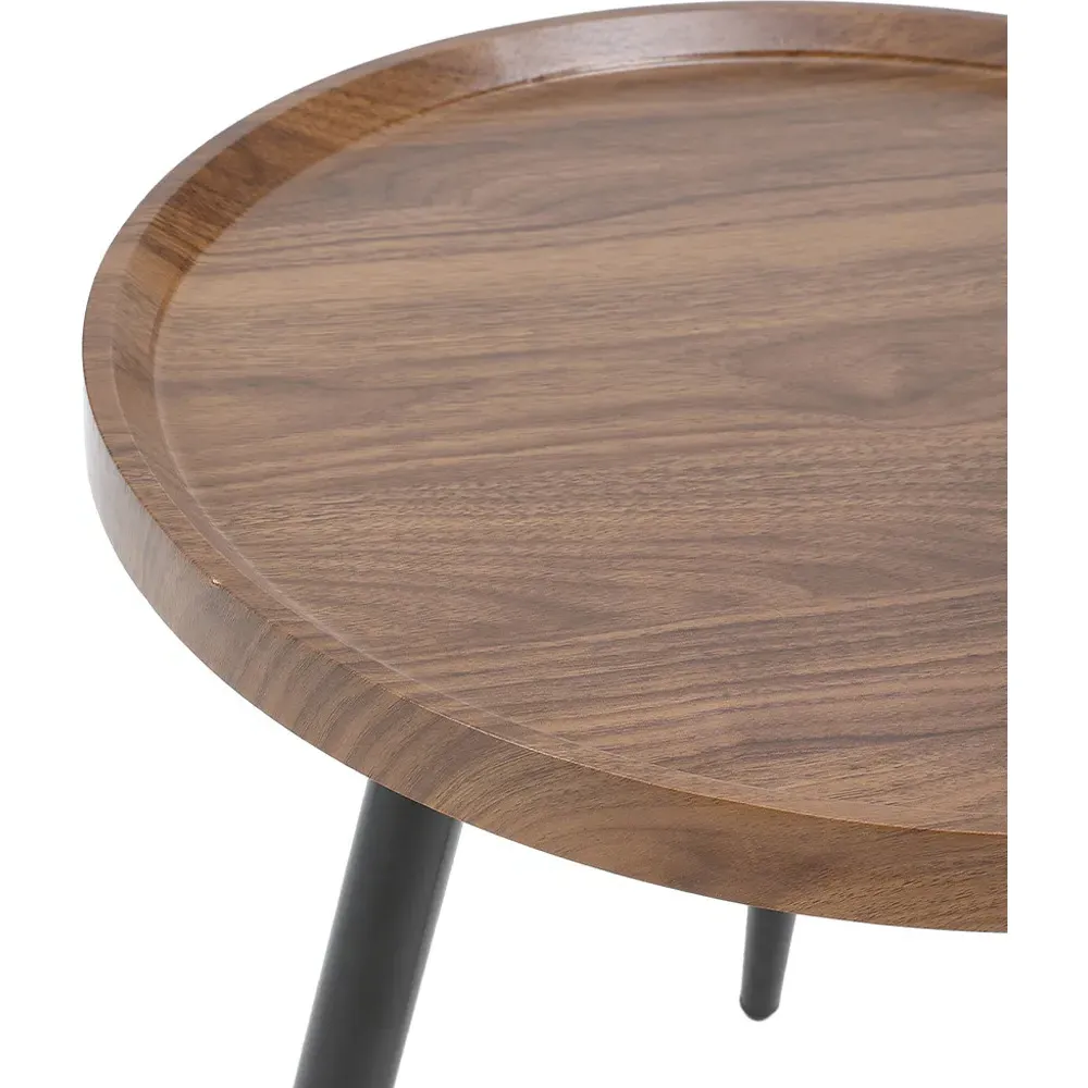 Round Nesting Tables Set of 2 - Brown, Wood