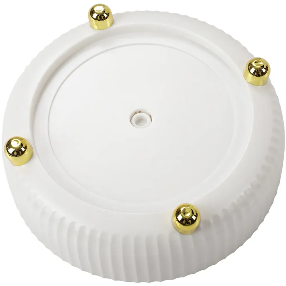 Round Rotatable Storage Organiser - White