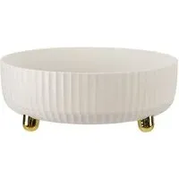 Round Rotatable Storage Organiser - White