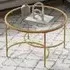 Round Tempered Glass Coffee Table - Clear