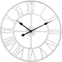 Round Wall Clock 40cm - White, Metal
