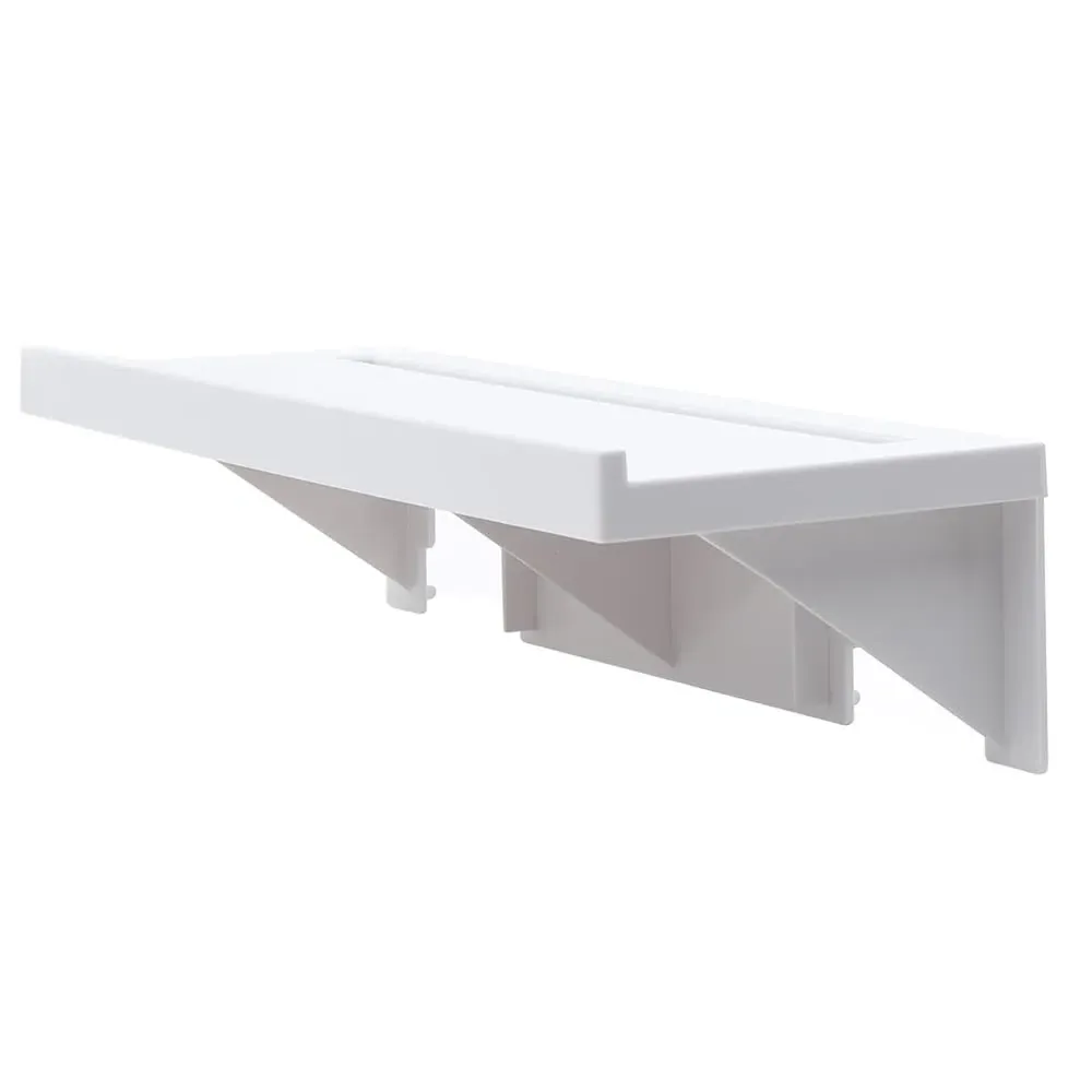 Self Adhesive Bathroom Floating Shelf - White image