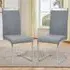 Set of 2 Dining Chair - Grey