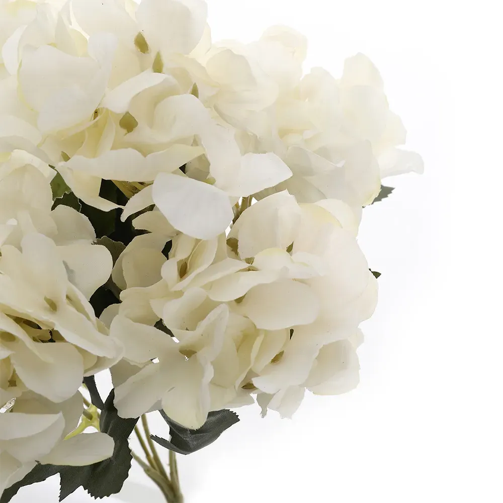 Silk Artificial Hydrangea Bouquet 35cm - White