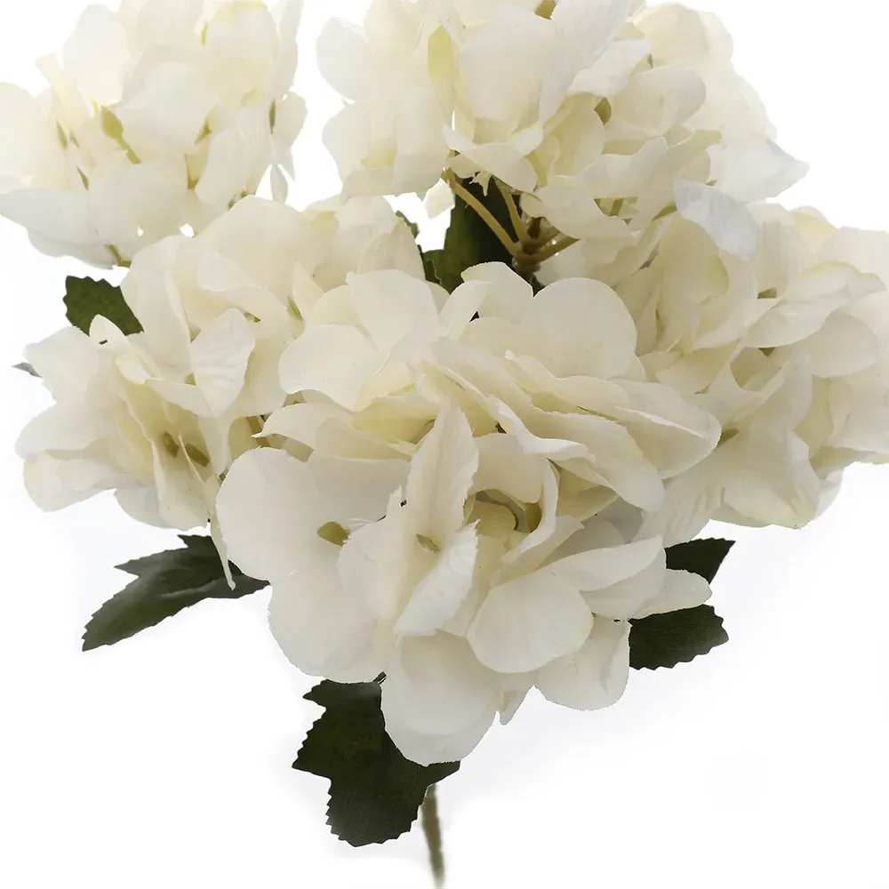 Silk Artificial Hydrangea Bouquet 35cm - White