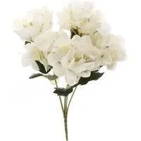 Silk Artificial Hydrangea Bouquet 35cm - White