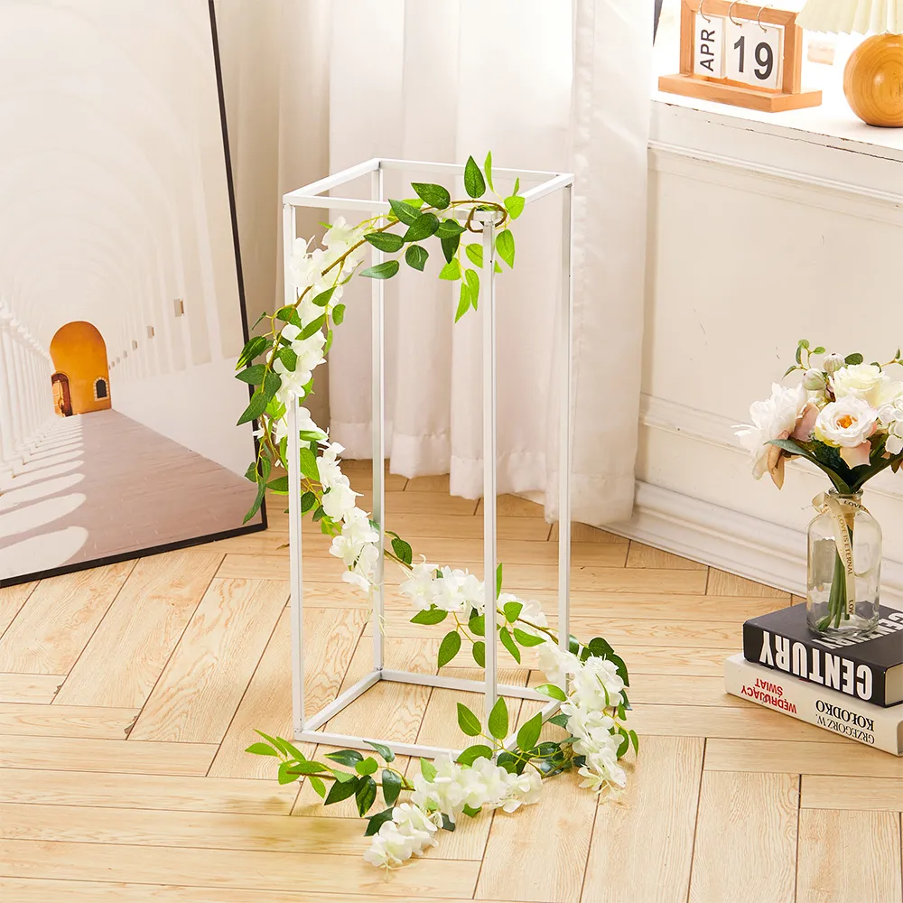 Silk Wisteria Artificial Vine Garland 190cm - White