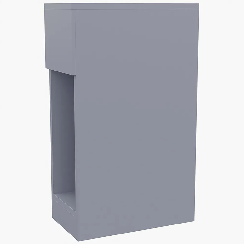 Single Drawer Bedside Table - Grey