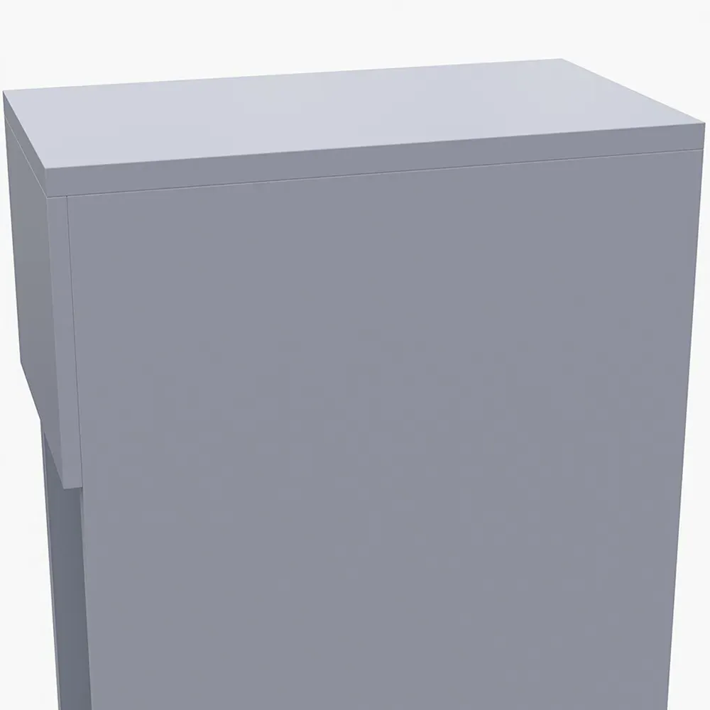 Single Drawer Bedside Table - Grey