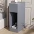 Single Drawer Bedside Table - Grey
